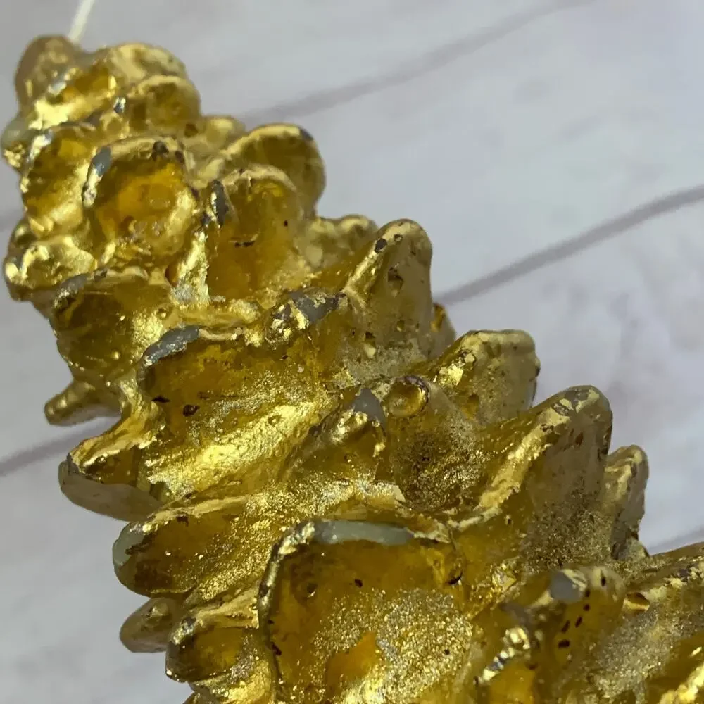 Vintage Chesapeake Bay Candle Gold Christmas Tree Candle 5
